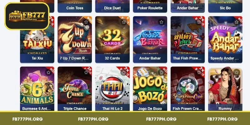 Mga Larong Kard FB777 for top tier card games